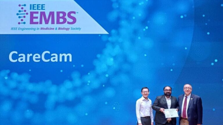Raman Wins 1st Runner-Up at IEEE EMBS​